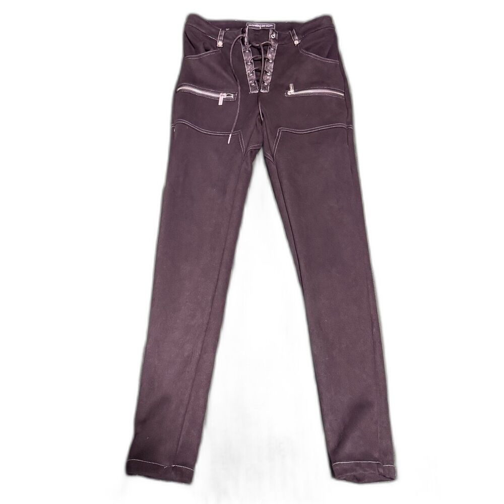 Manière De Voir Lace-Up Skinny Pants — Moto Detail